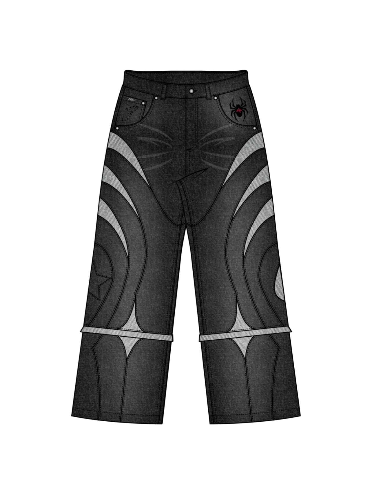"SPIDER" Jeans Black