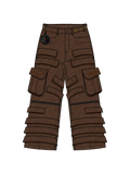 "DRAGON" Cargo Pants Brown