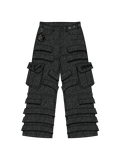"DRAGON" Cargo Pants Black