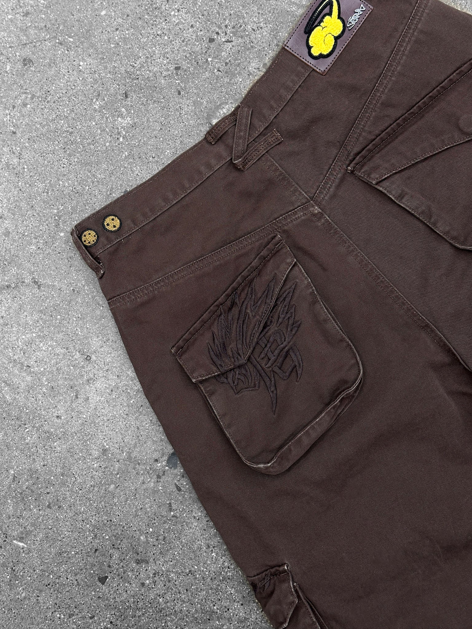"DRAGON" Cargo Pants Brown