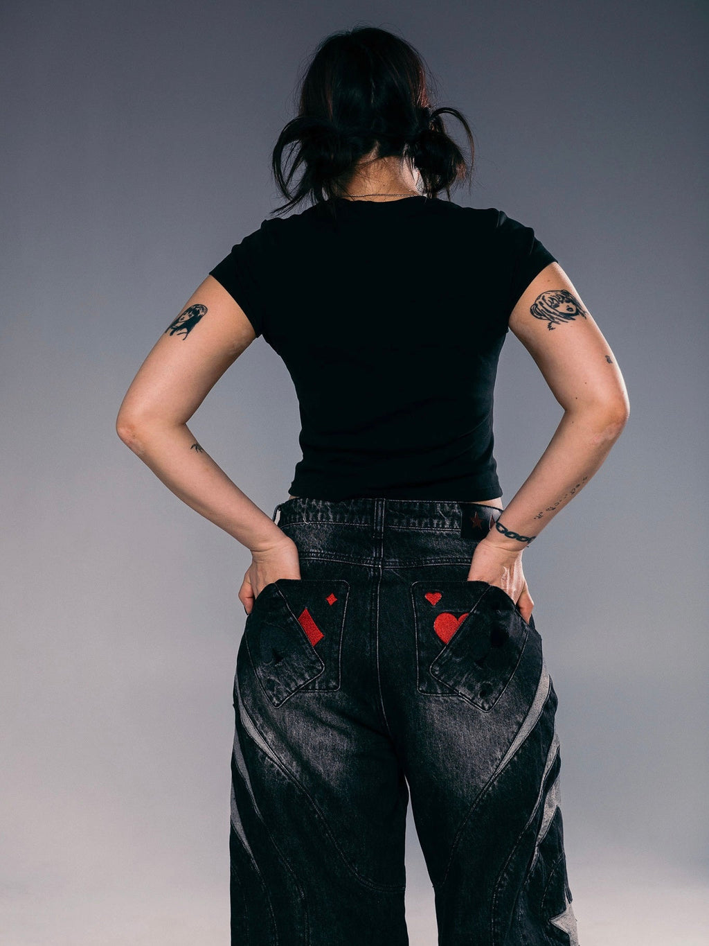 "SPIDER" Jeans Black