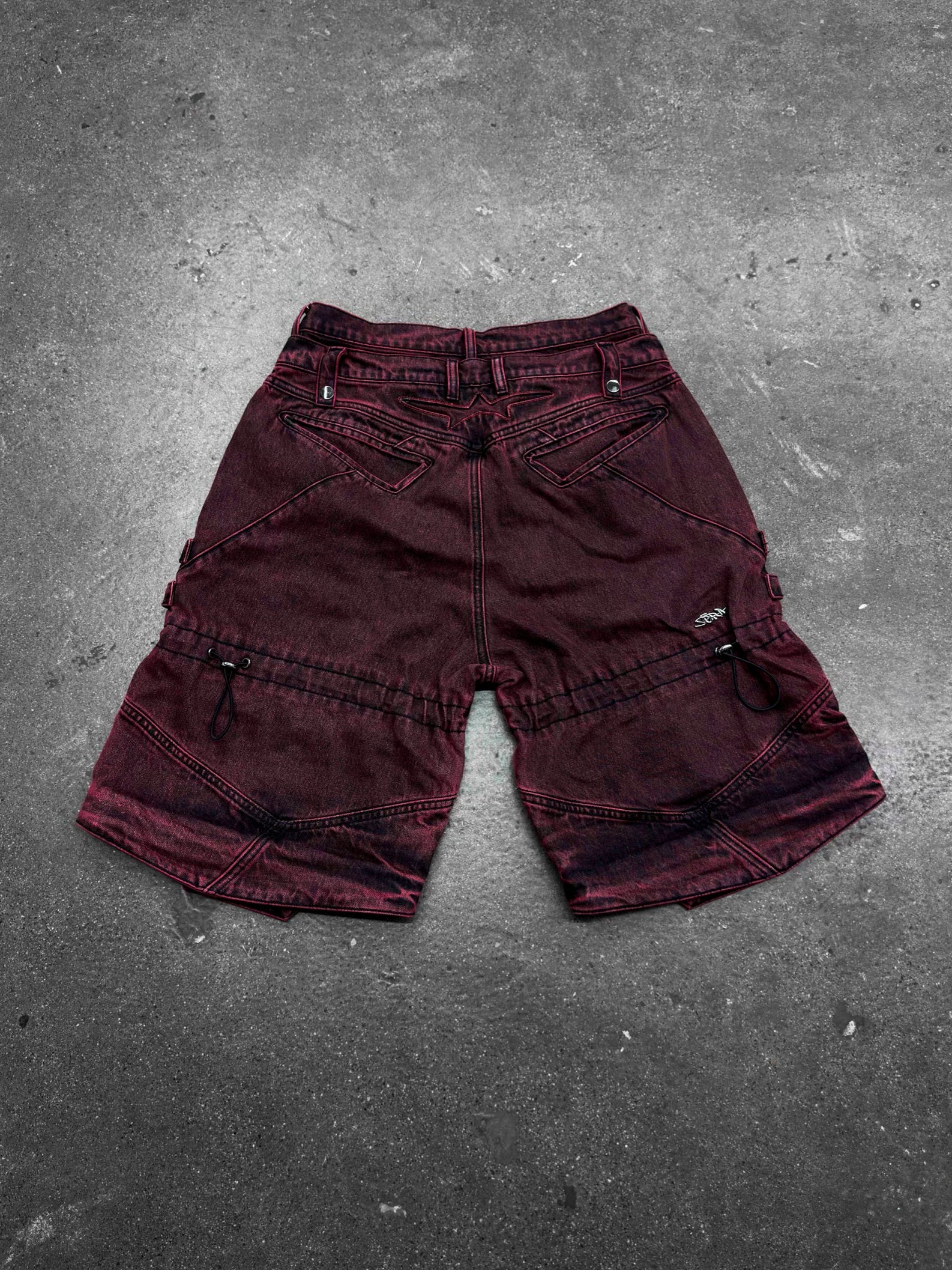 "SPIRAL" Cargo Pants (Red)