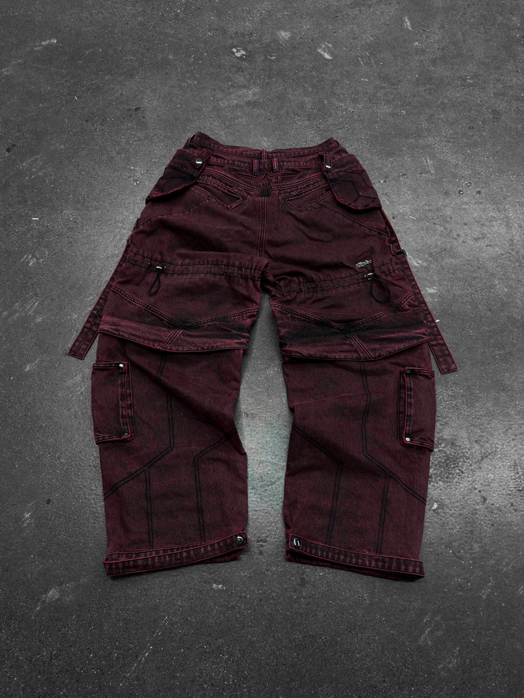 "SPIRAL" Cargo Pants (Red)