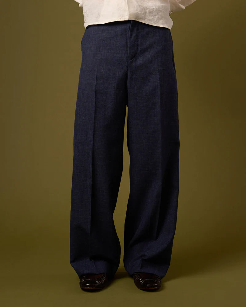 LINEN PLEATED TROUSERS V2