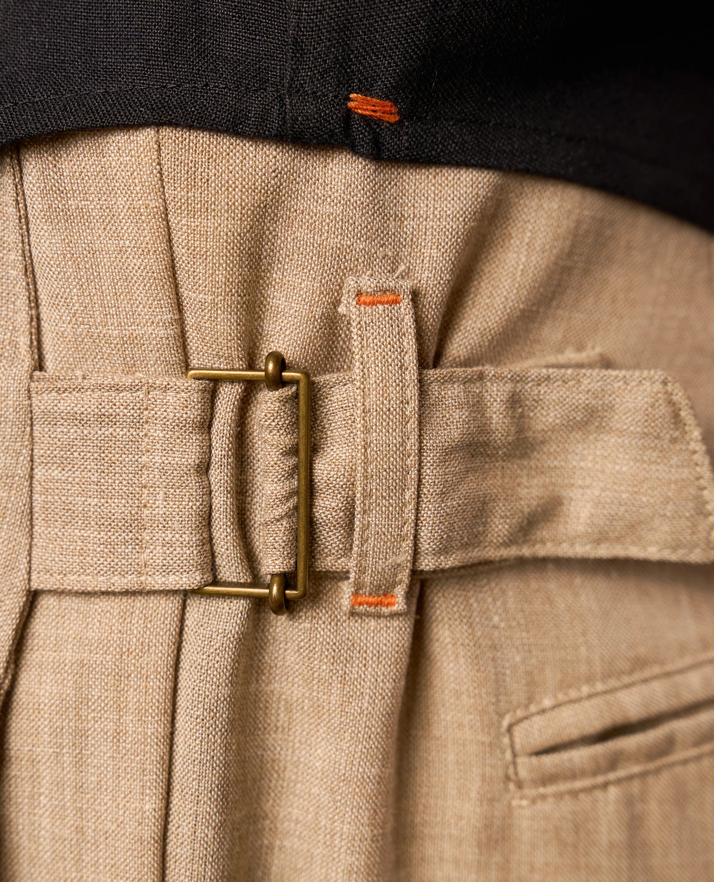 LINEN PLEATED TROUSERS V2