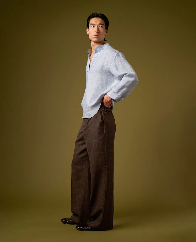 LINEN PLEATED TROUSERS V2