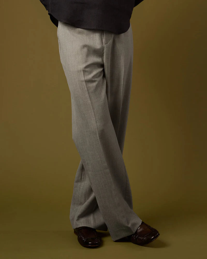 LINEN PLEATED TROUSERS V2